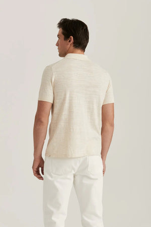 Morris Randall Knitted SS Shirt Off White