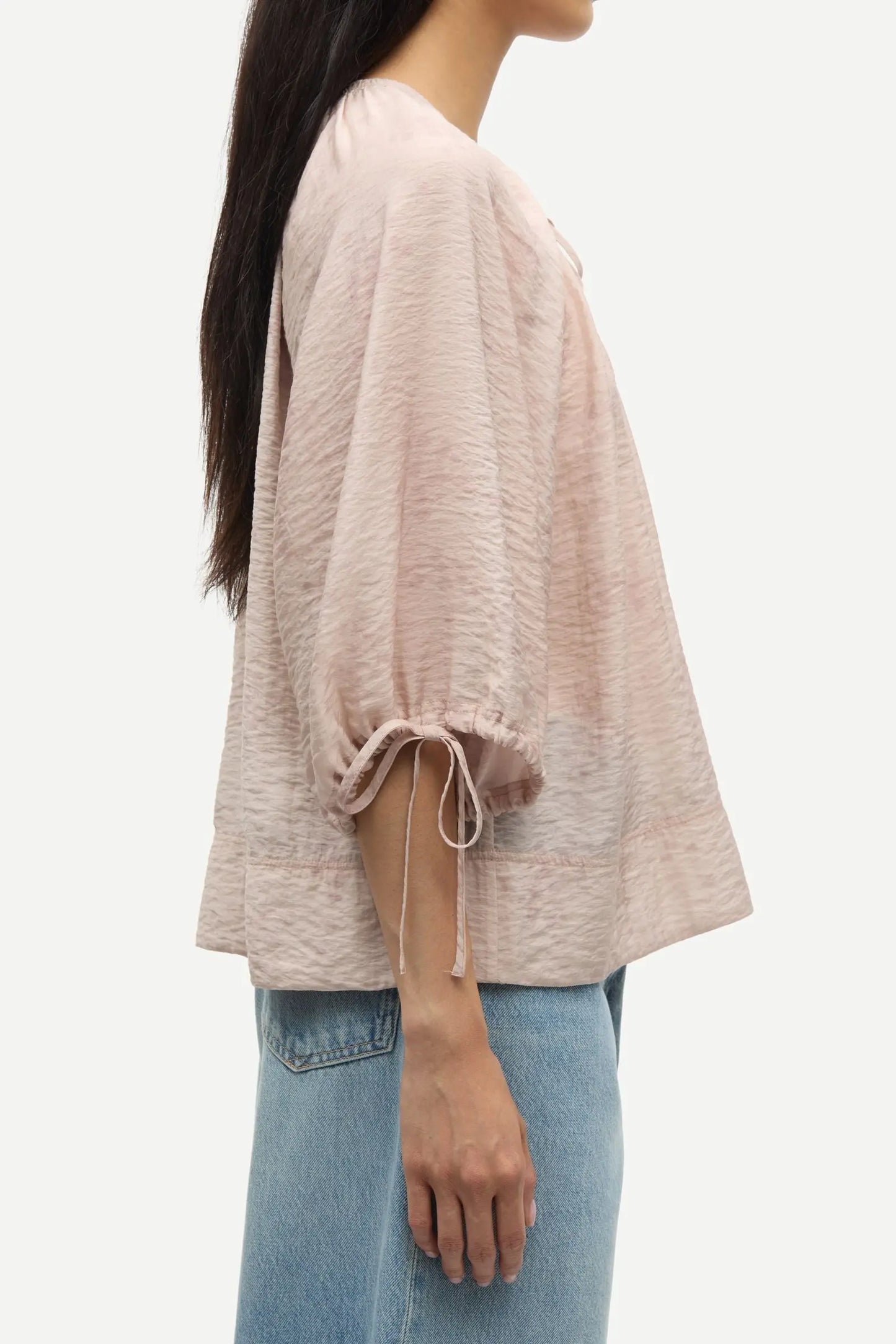 Samsøe Samsøe Samateran ss Blouse Blooming Pink - Mojo Independent Store