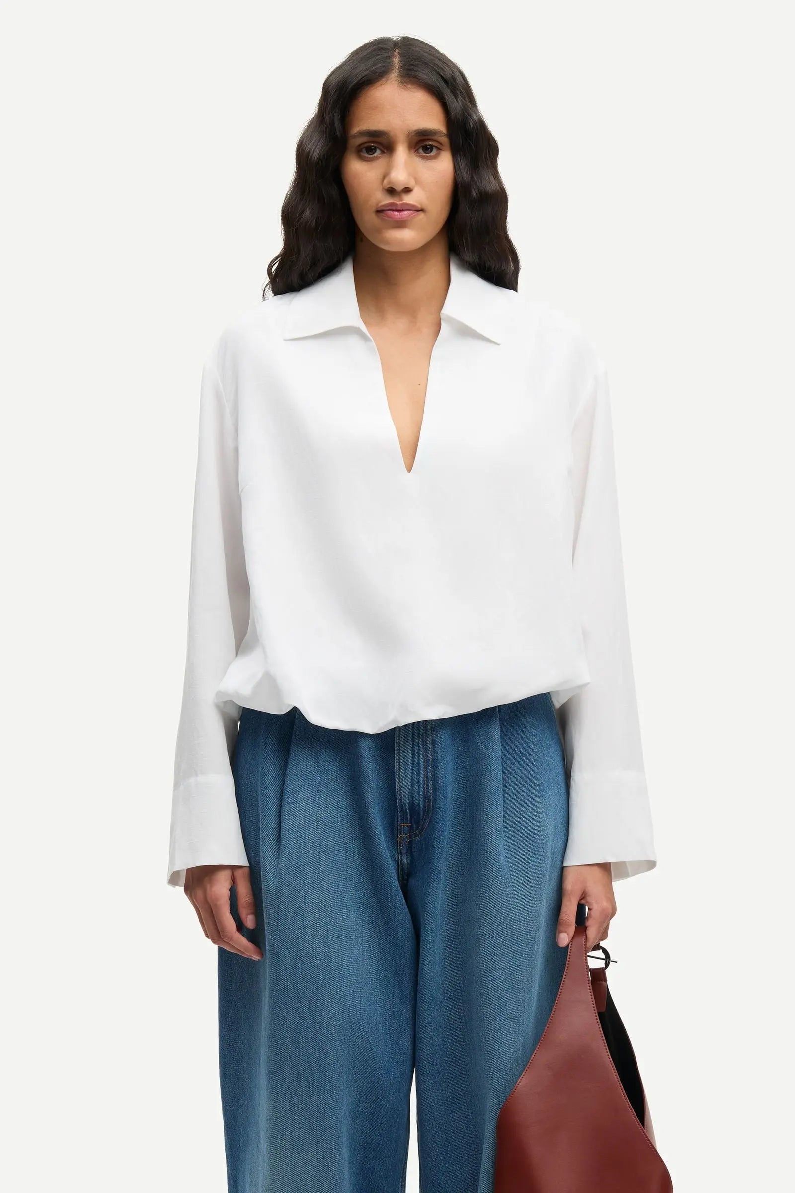 Samsøe Samsøe Sadaphne Shirt White - Mojo Independent Store