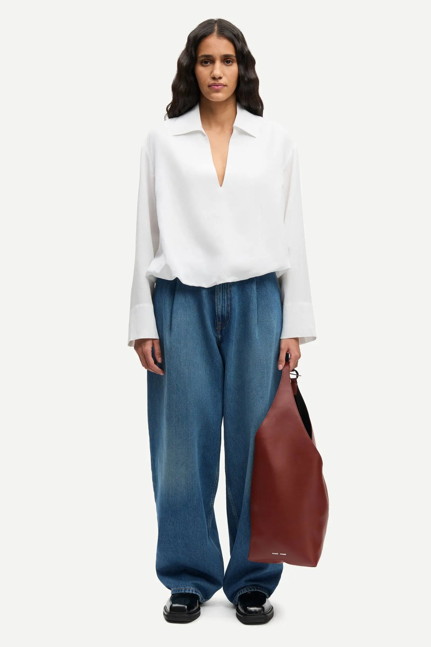 Samsøe Samsøe Sadaphne Shirt White - Mojo Independent Store