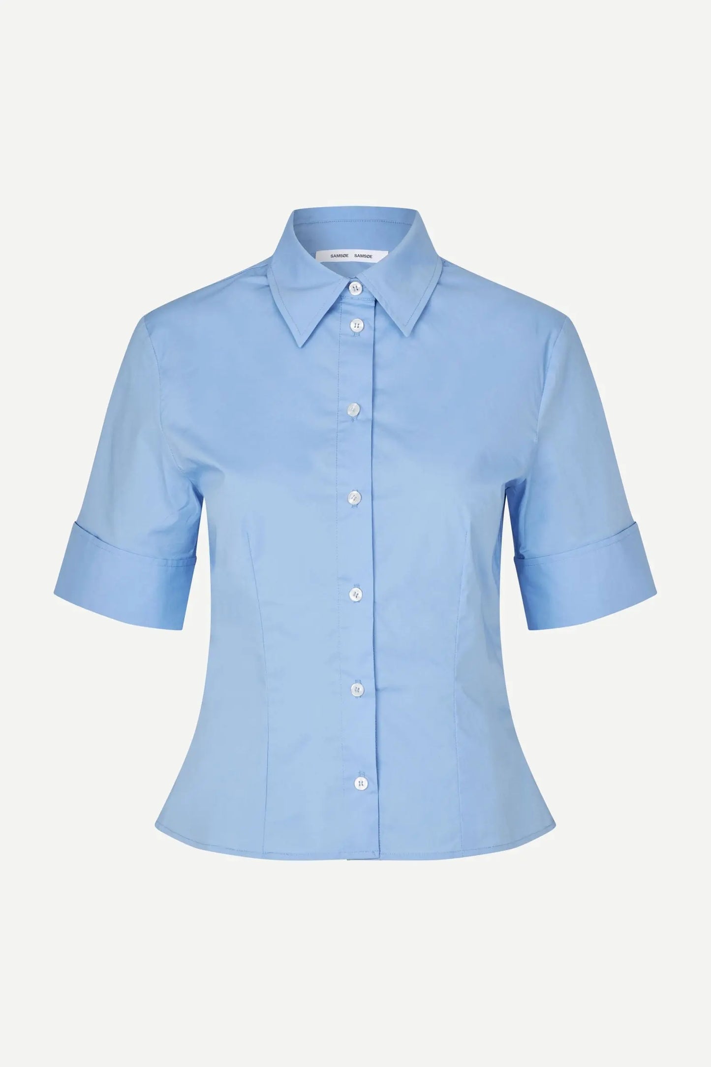 Samsøe Samsøe Sasky SS Shirt Bel Air Blue - Mojo Independent Store