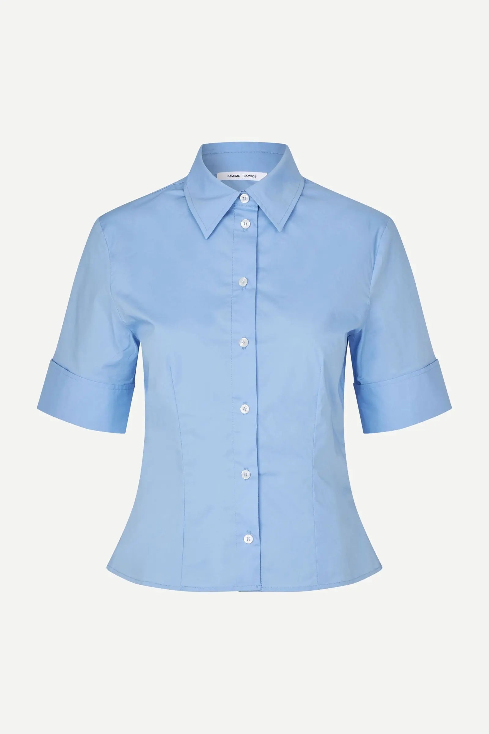 Samsøe Samsøe Sasky SS Shirt Bel Air Blue - Mojo Independent Store