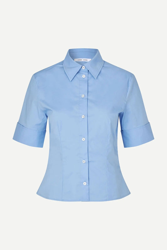 Samsøe Samsøe Sasky SS Shirt Bel Air Blue