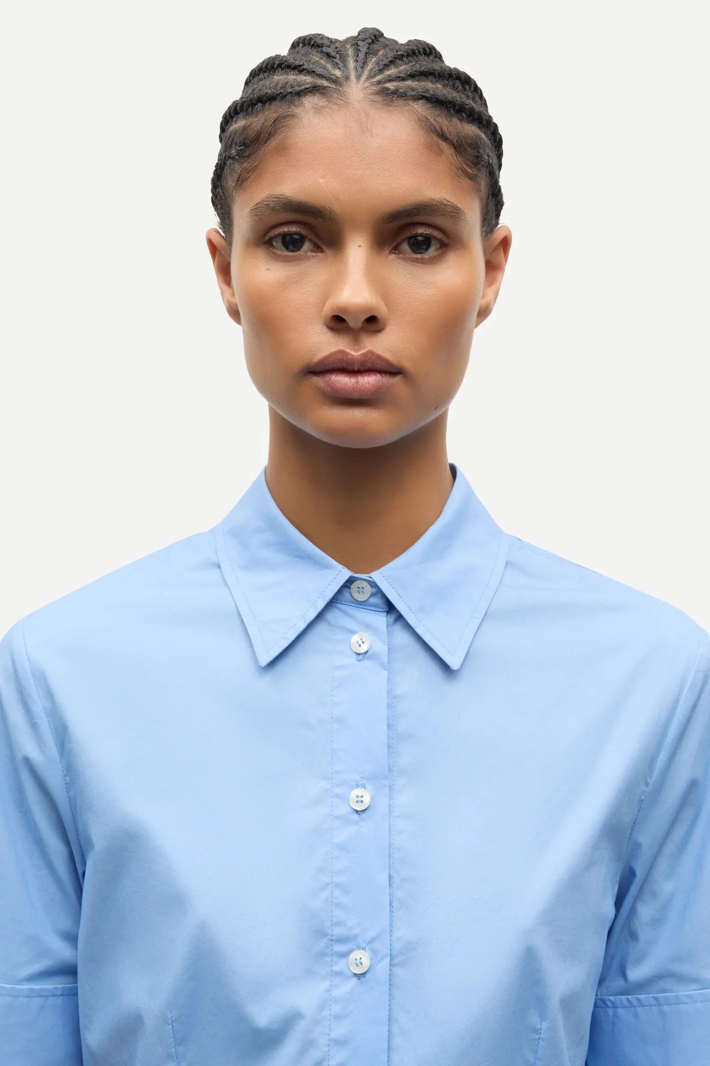 Samsøe Samsøe Sasky SS Shirt Bel Air Blue - Mojo Independent Store