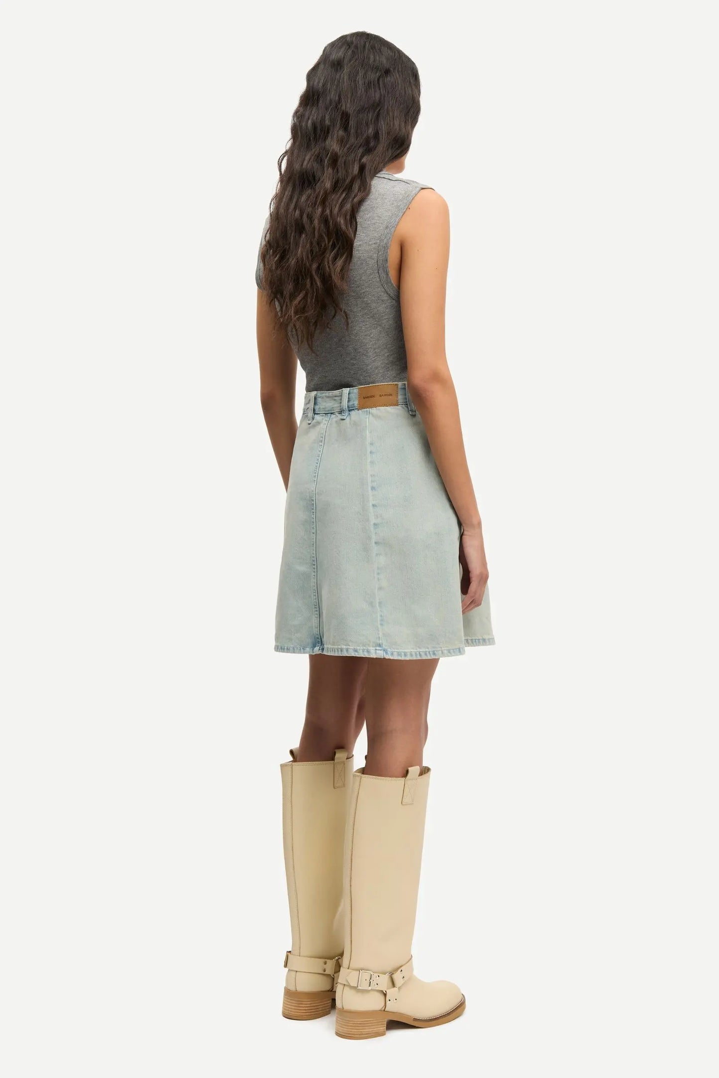 Samsøe Samsøe Sadou Tank Top Mid Grey Mel. - Mojo Independent Store