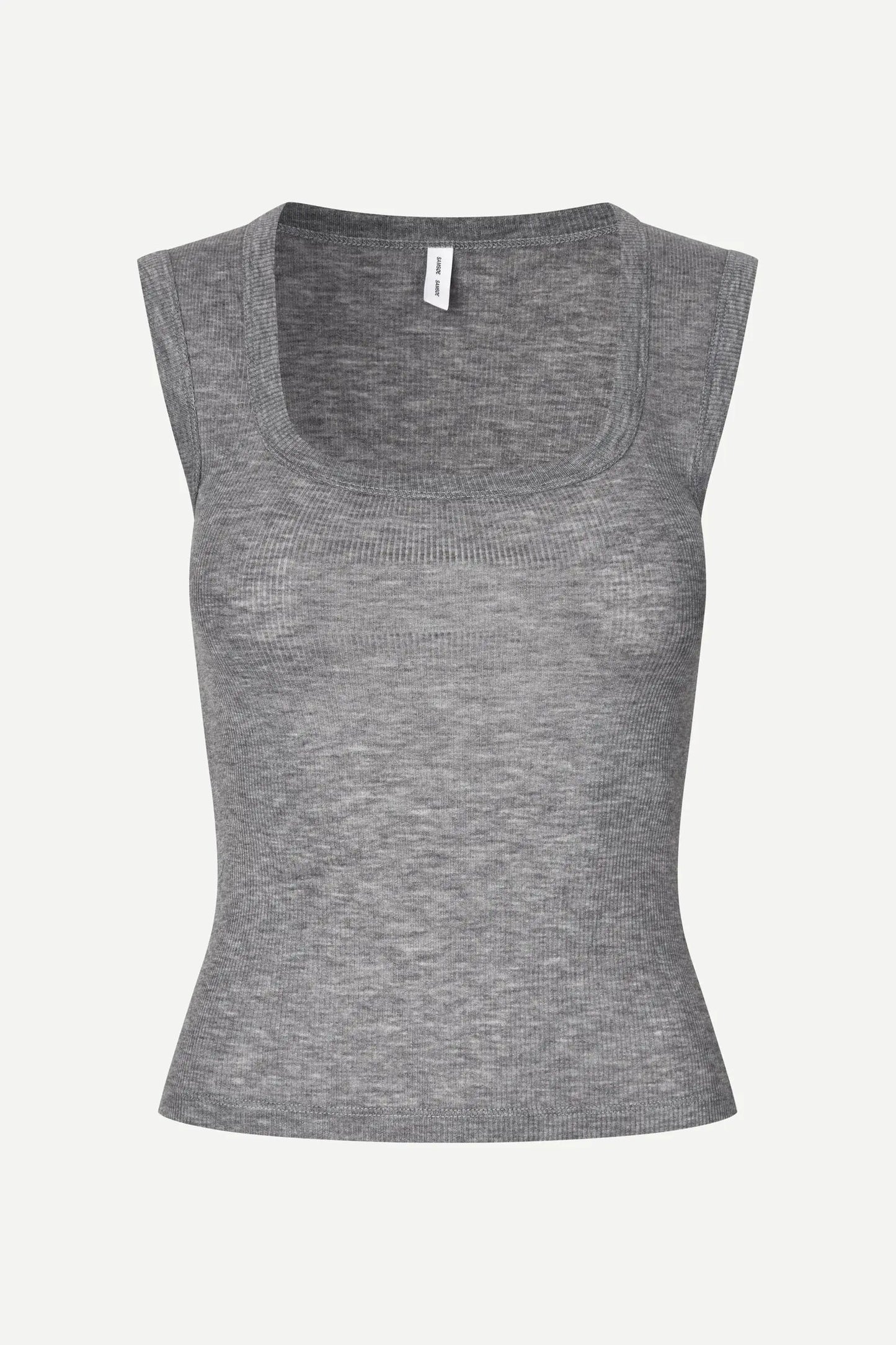 Samsøe Samsøe Sadou Tank Top Mid Grey Mel. - Mojo Independent Store