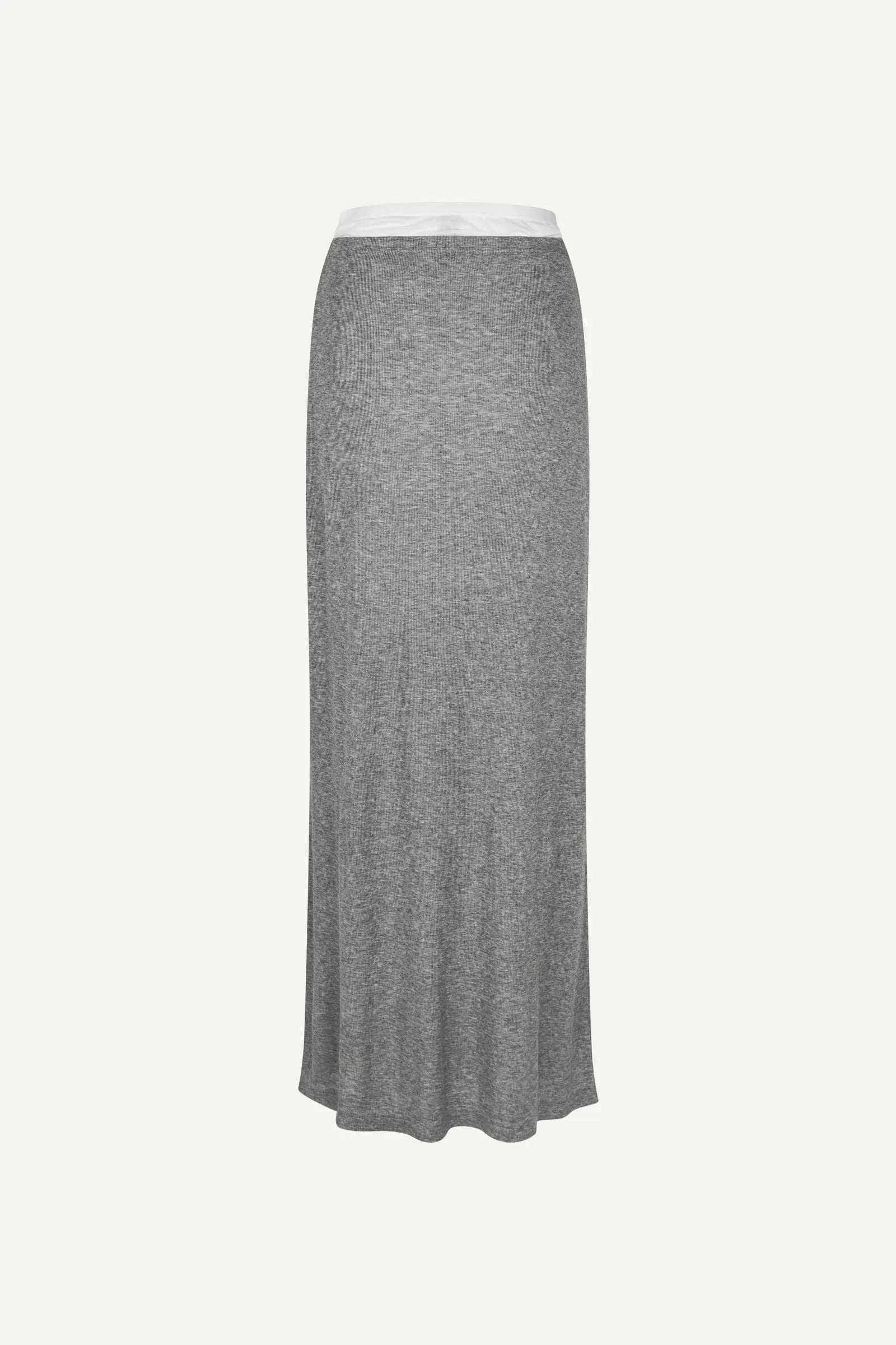 Samsøe Samsøe Sadou Skirt Mid Grey Mel. - Mojo Independent Store