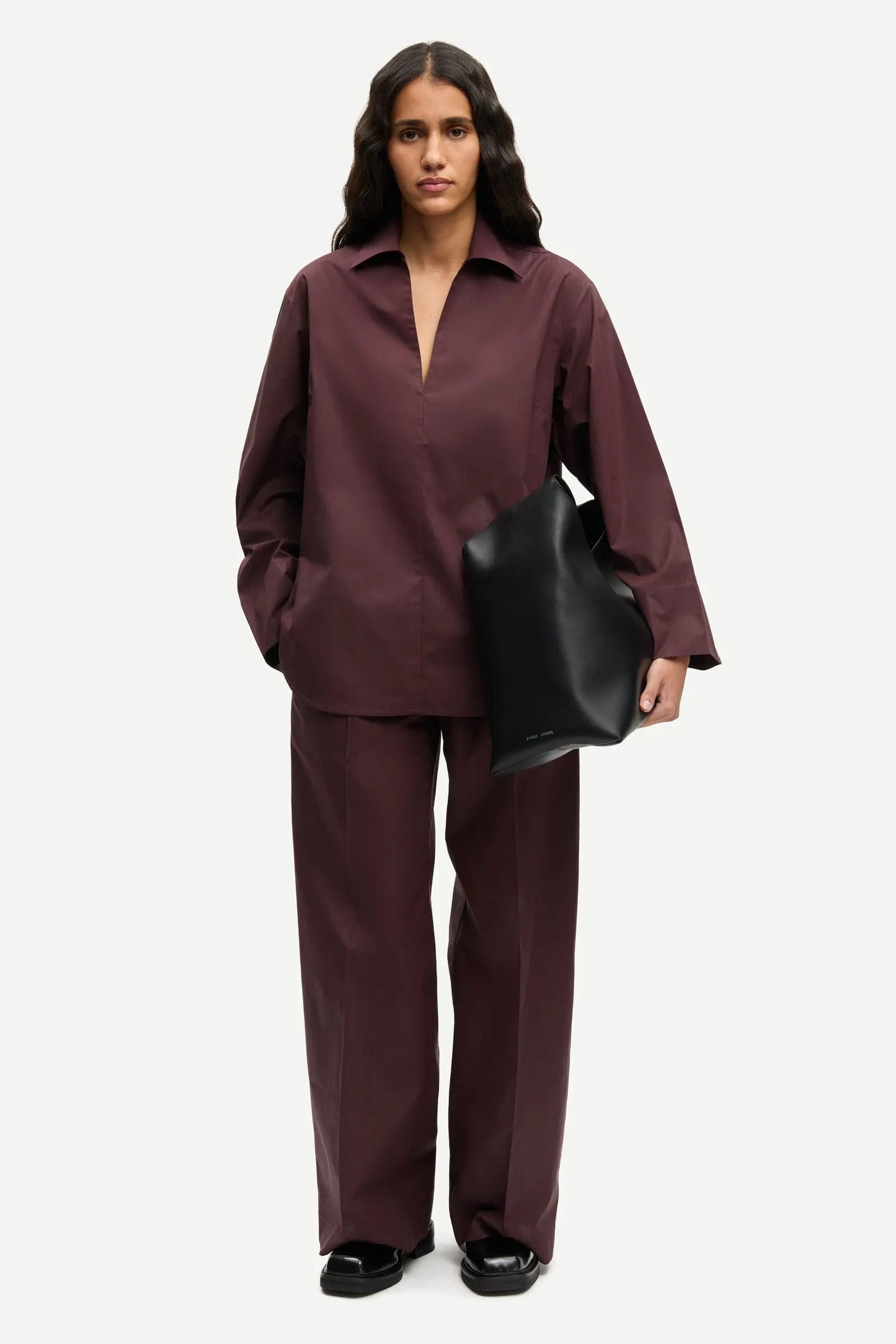 Samsøe Samsøe Sasully Blouse Fudge - Mojo Independent Store