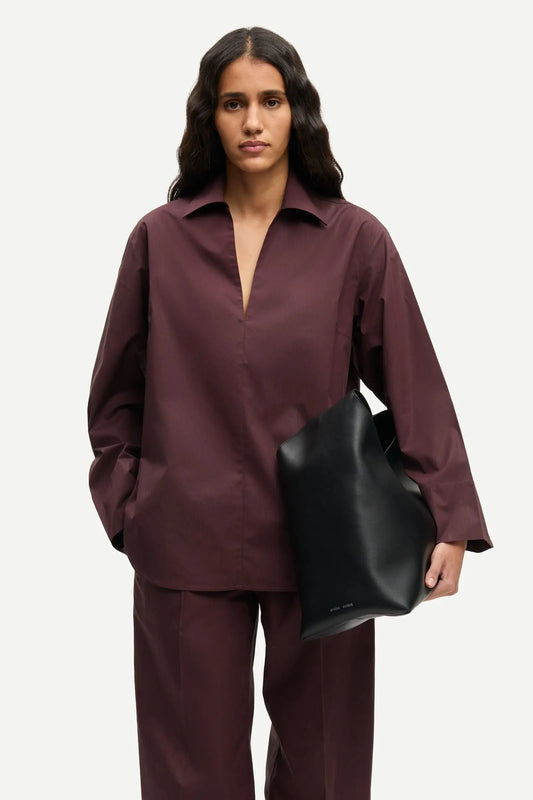 Samsøe Samsøe Sasully Blouse Fudge - Mojo Independent Store