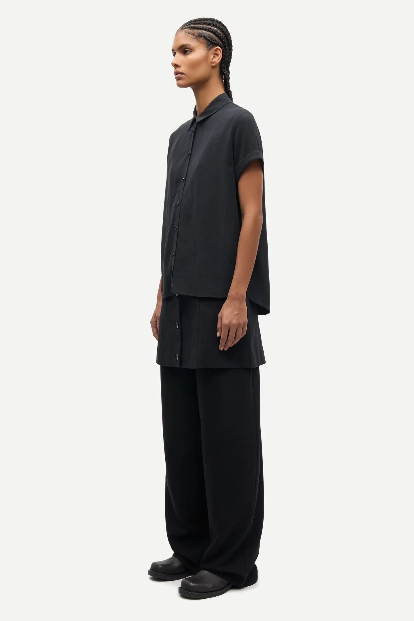 Samsøe Samsøe Samajana Ss Shirt Black - Mojo Independent Store