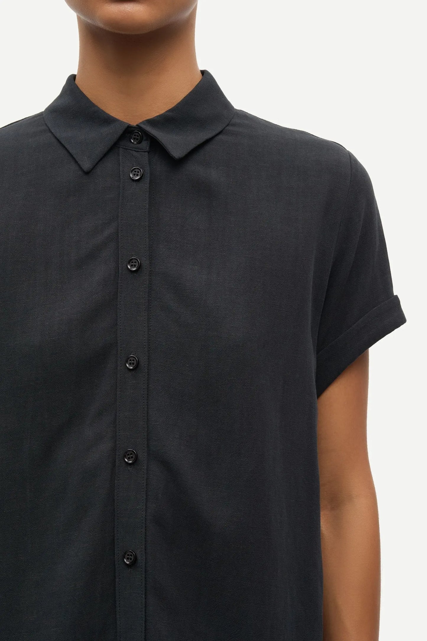 Samsøe Samsøe Samajana Ss Shirt Black - Mojo Independent Store