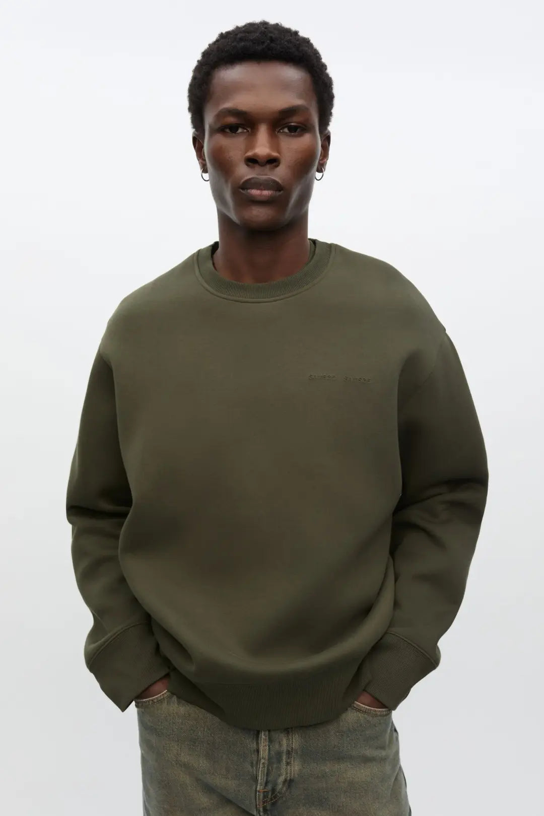 Samsøe Samsøe Saethan Sweatshirt Forest Night - Mojo Independent Store