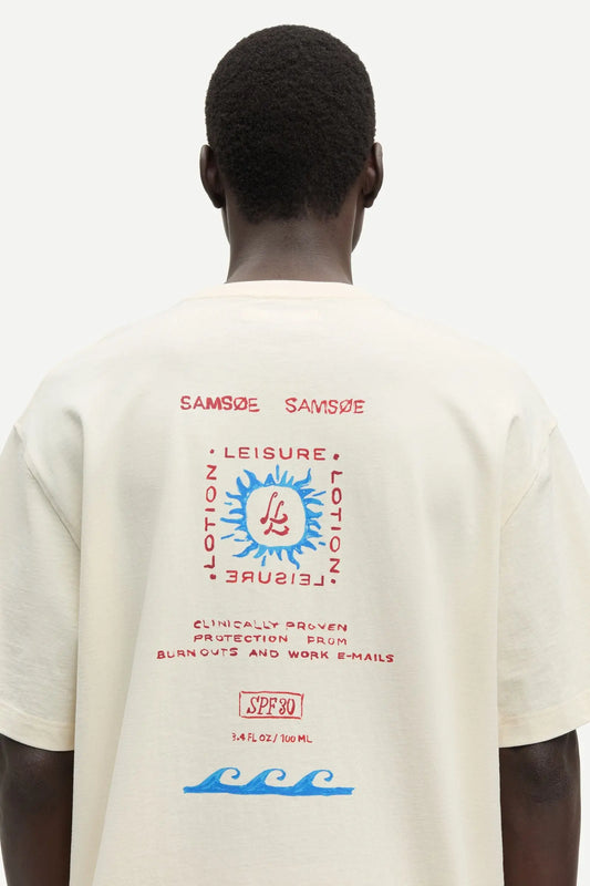 Samsøe Samsøe Sagergei T-shirt Neutral Leisure - Mojo Independent Store
