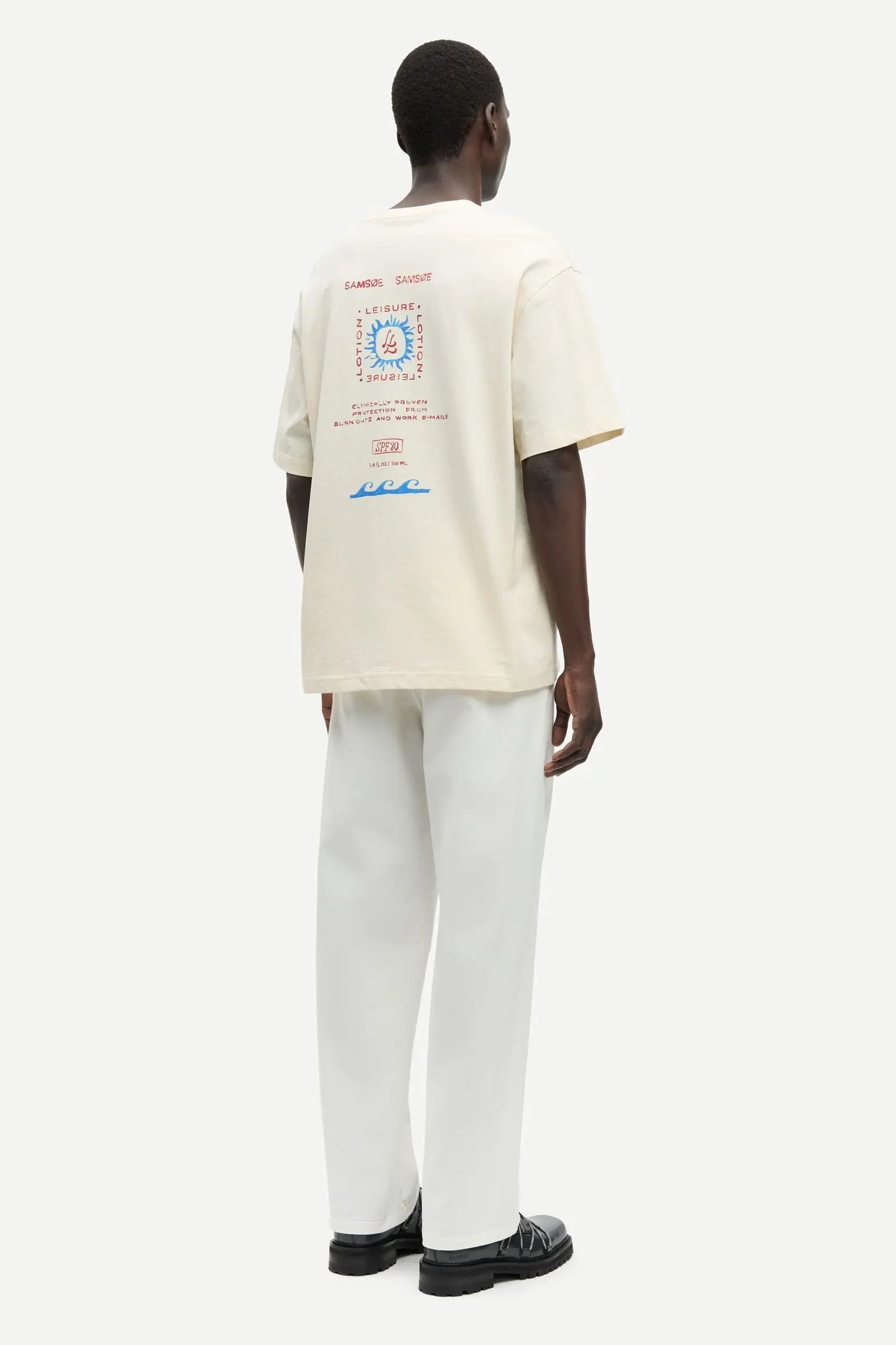 Samsøe Samsøe Sagergei T-shirt Neutral Leisure - Mojo Independent Store