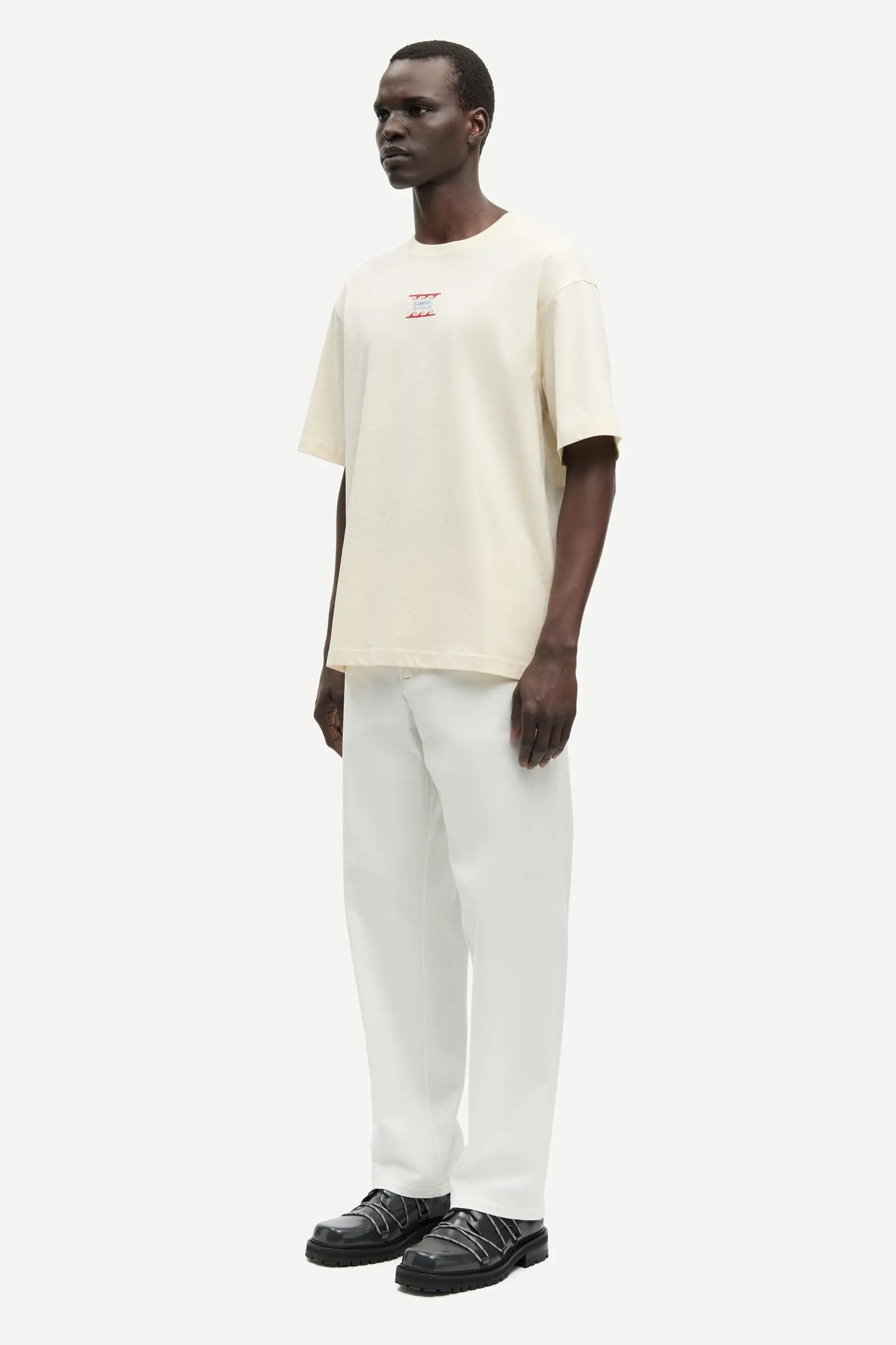 Samsøe Samsøe Sagergei T-shirt Neutral Leisure - Mojo Independent Store