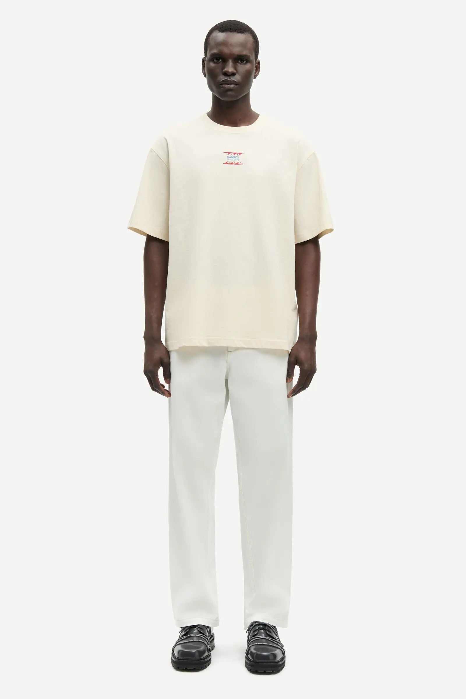 Samsøe Samsøe Sagergei T-shirt Neutral Leisure - Mojo Independent Store