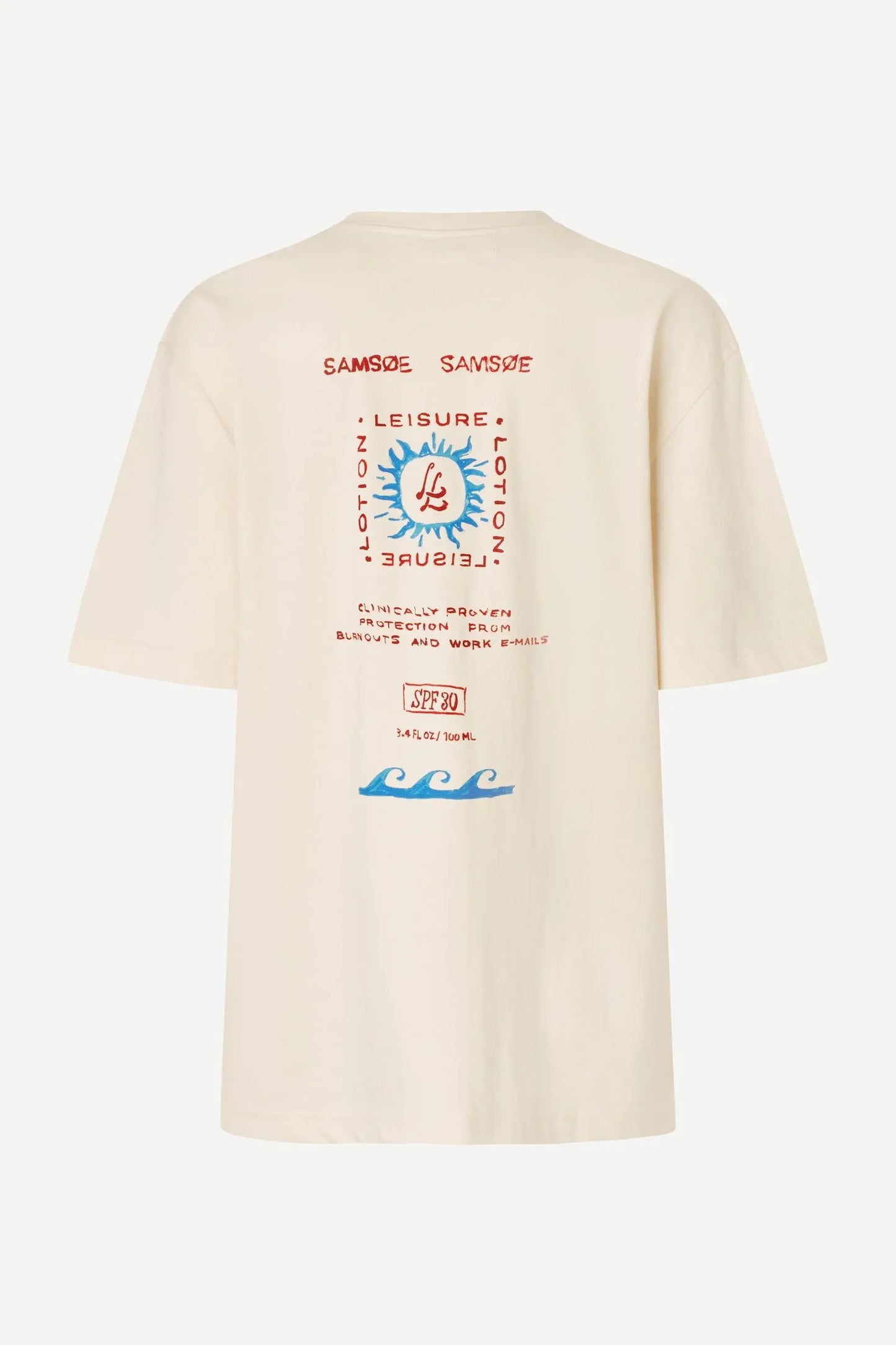 Samsøe Samsøe Sagergei T-shirt Neutral Leisure - Mojo Independent Store