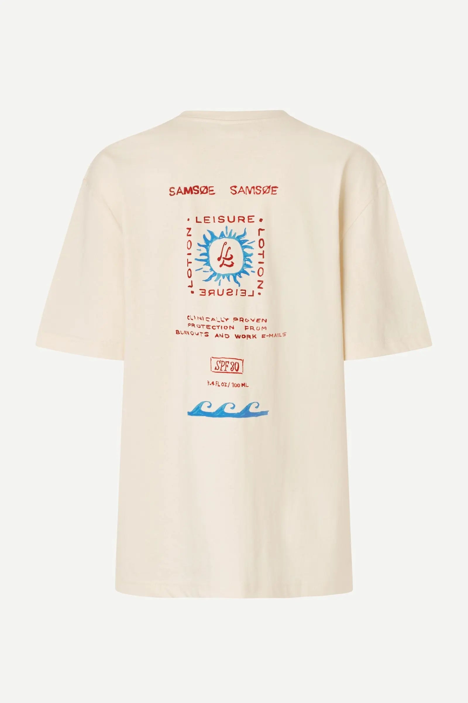 Samsøe Samsøe Sagergei T-shirt Neutral Leisure - Mojo Independent Store