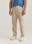 Morris Fenix Linen Trouser Khaki