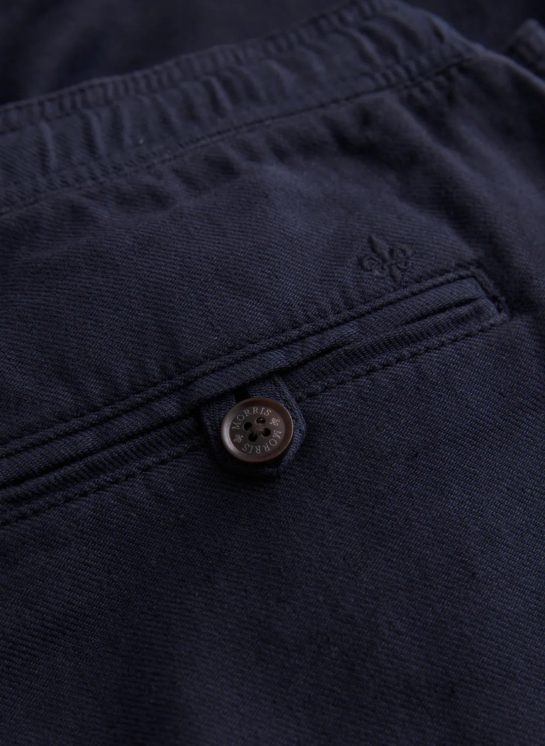 Morris Fenix Linen Trouser Blue