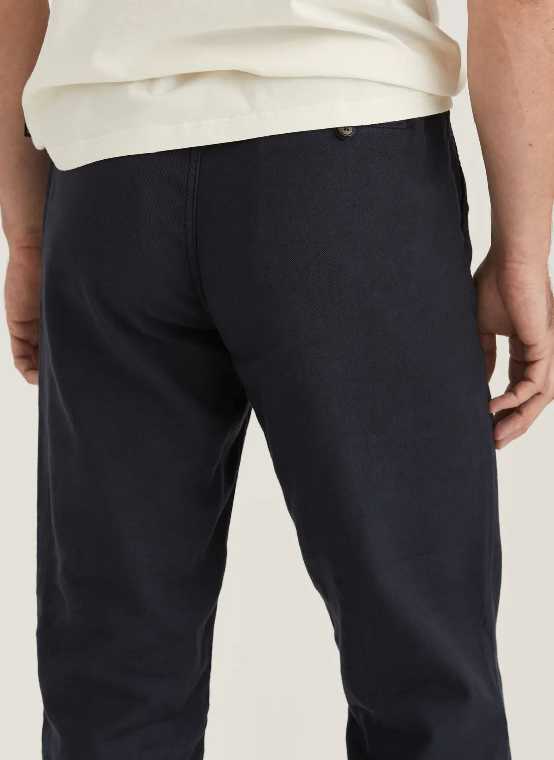 Morris Fenix Linen Trouser Blue