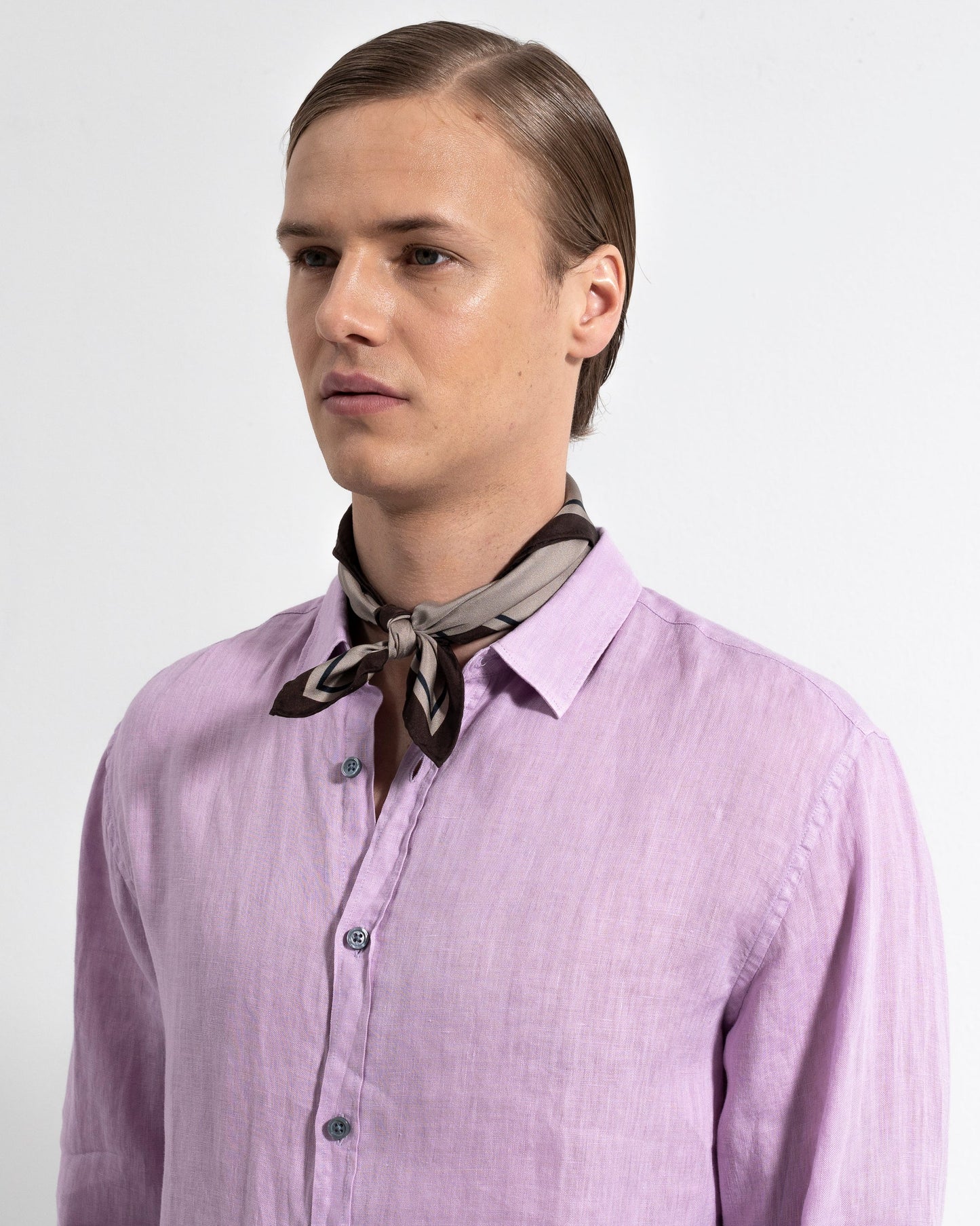 Ljung Washed Linen Shirt Dusty Orchid