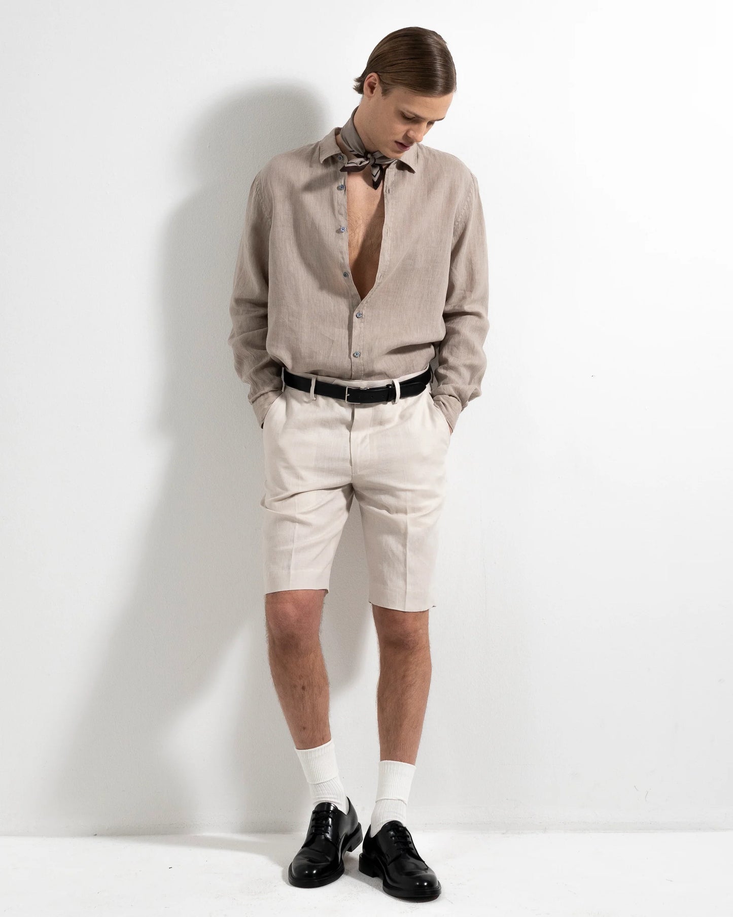 Ljung Washed Washed Linen Shirt Light Sand