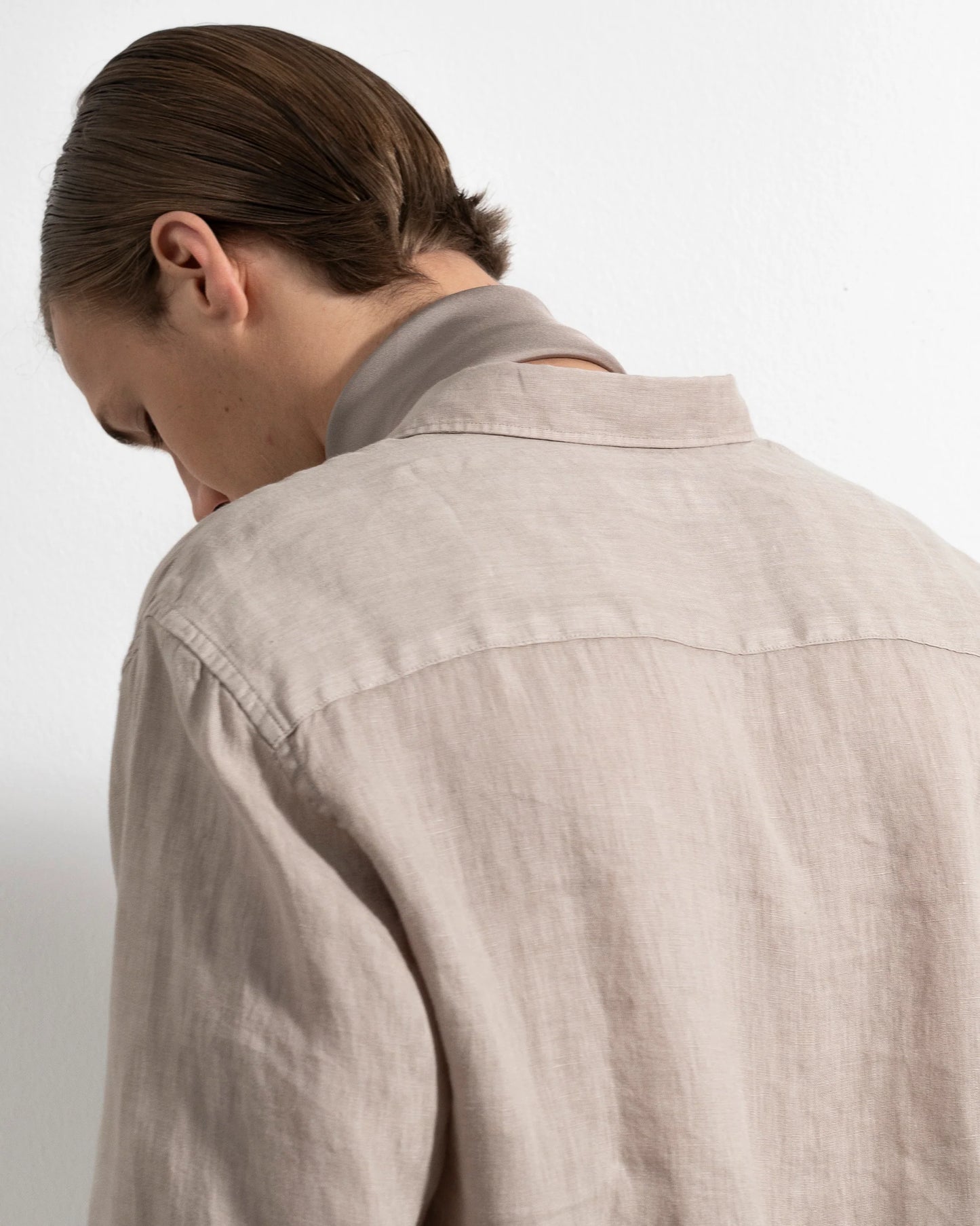 Ljung Washed Washed Linen Shirt Light Sand