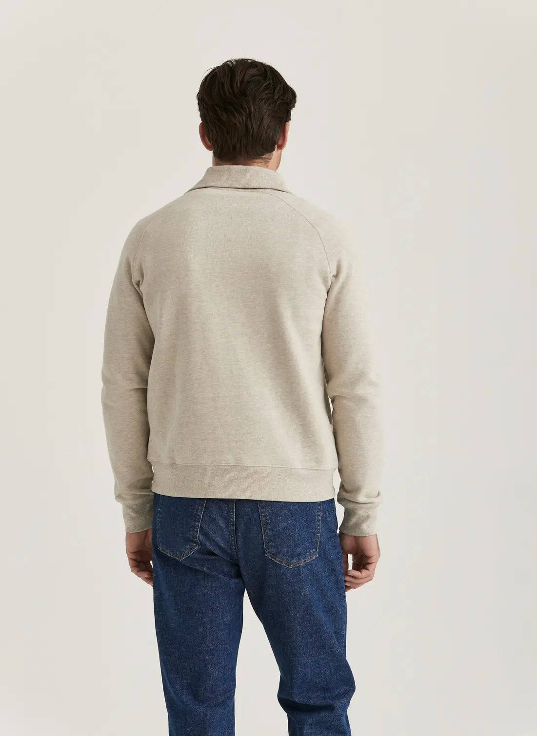 Morris Maryon Half Zip Sweatshirt Khaki