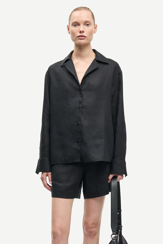 Samsøe Samsøe Saiben Shirt Black - Mojo Independent Store