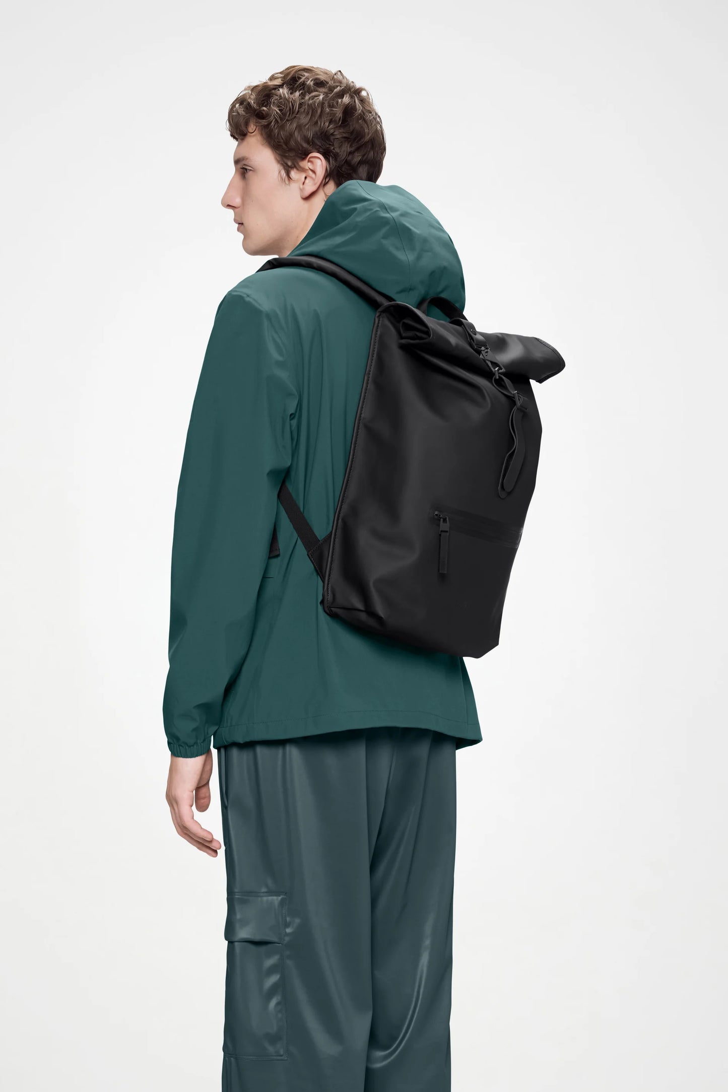 Rains Rolltop Rucksack W3 Black