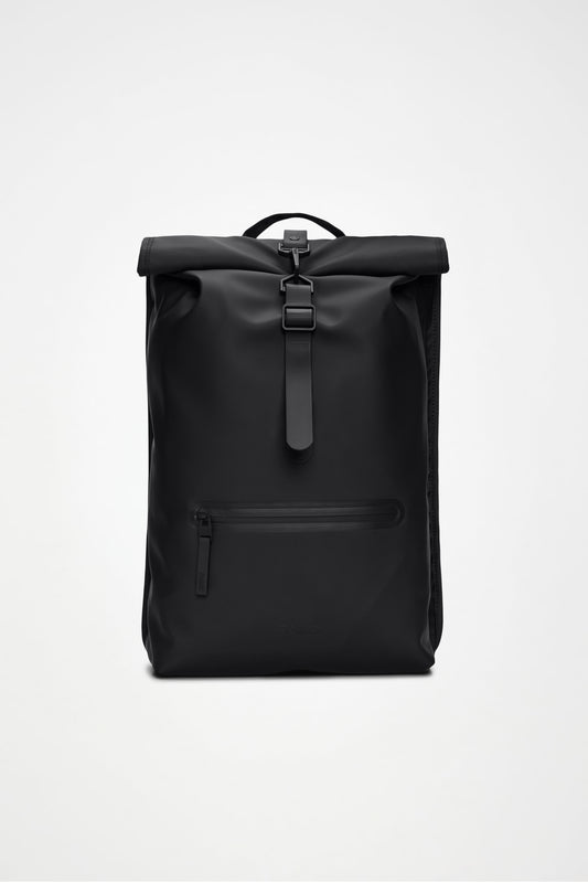 Rains Rolltop Rucksack W3 Black - Mojo Independent Store