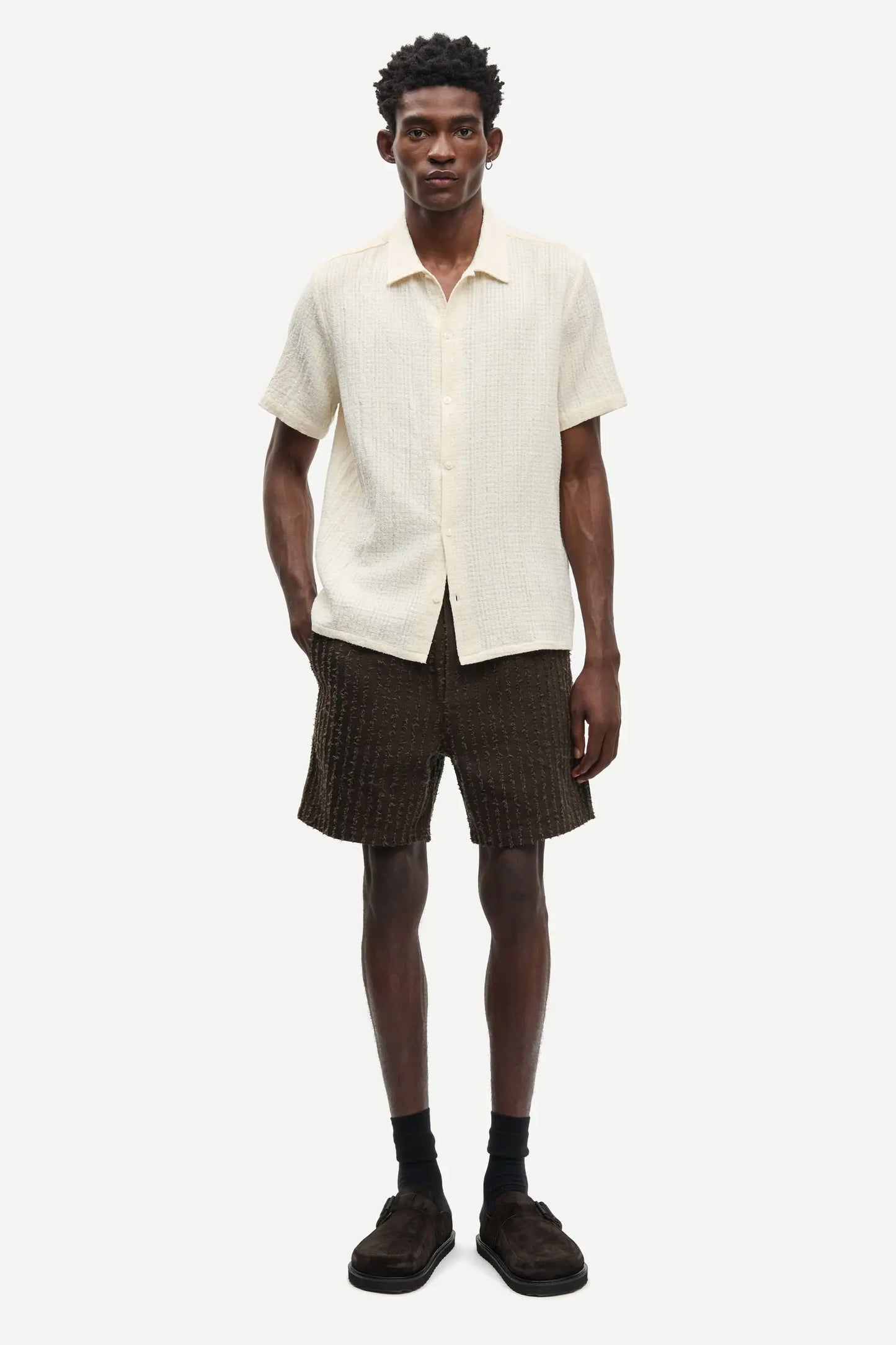 Samsøe Samsøe Saavan JX Shirt Clear Cream - Mojo Independent Store