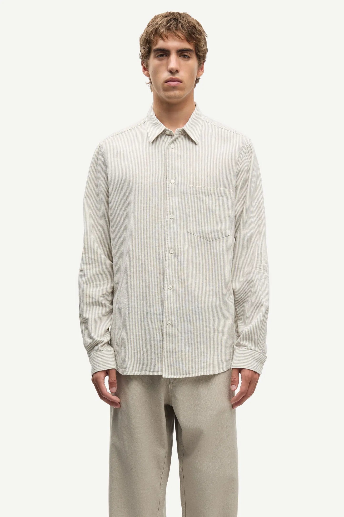 Samsøe Samsøe Saliam FP shirt Aluminium - Mojo Independent Store