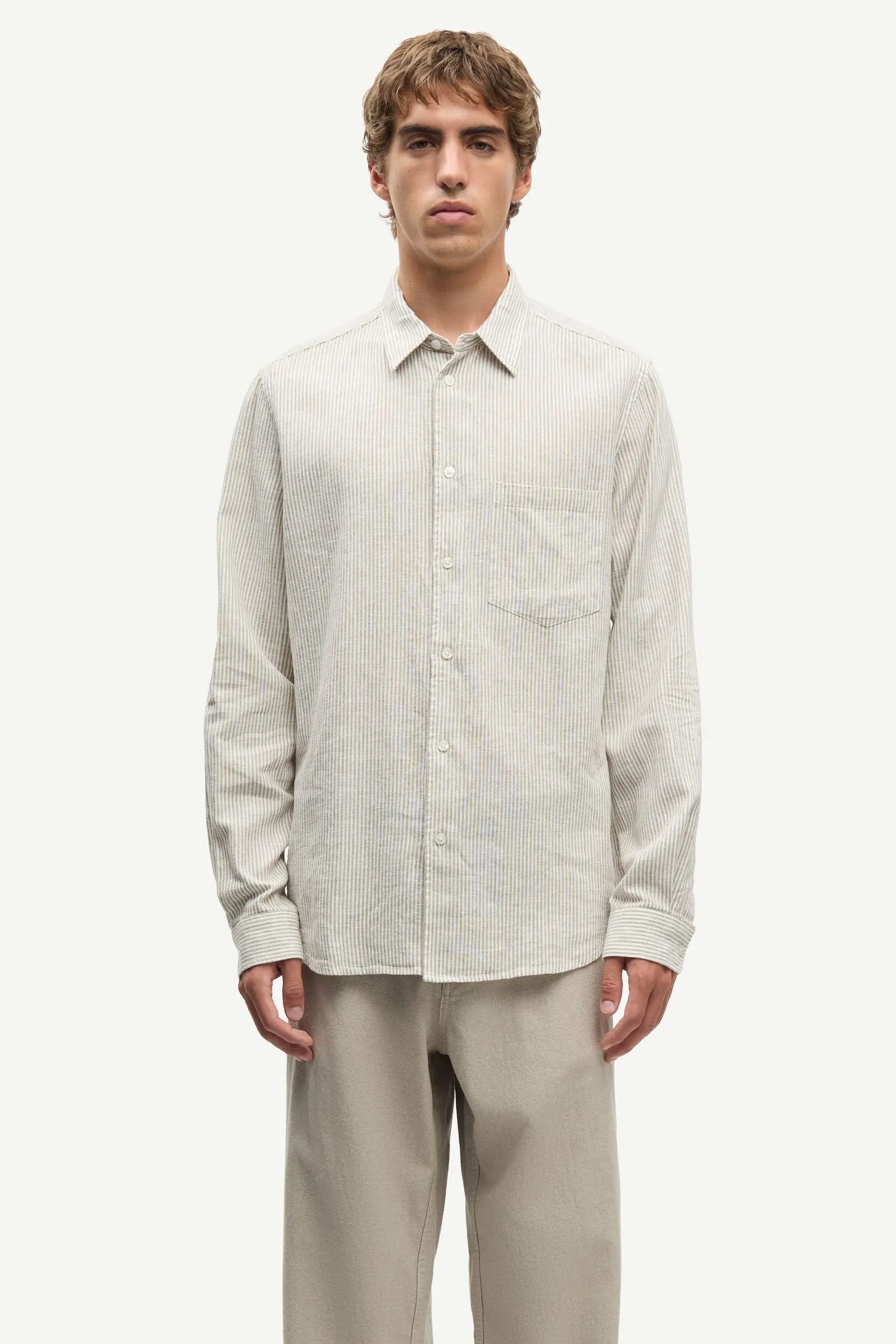 Samsøe Samsøe Saliam FP shirt Aluminium - Mojo Independent Store