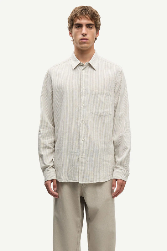 Samsøe Samsøe Saliam FP shirt Aluminium - Mojo Independent Store