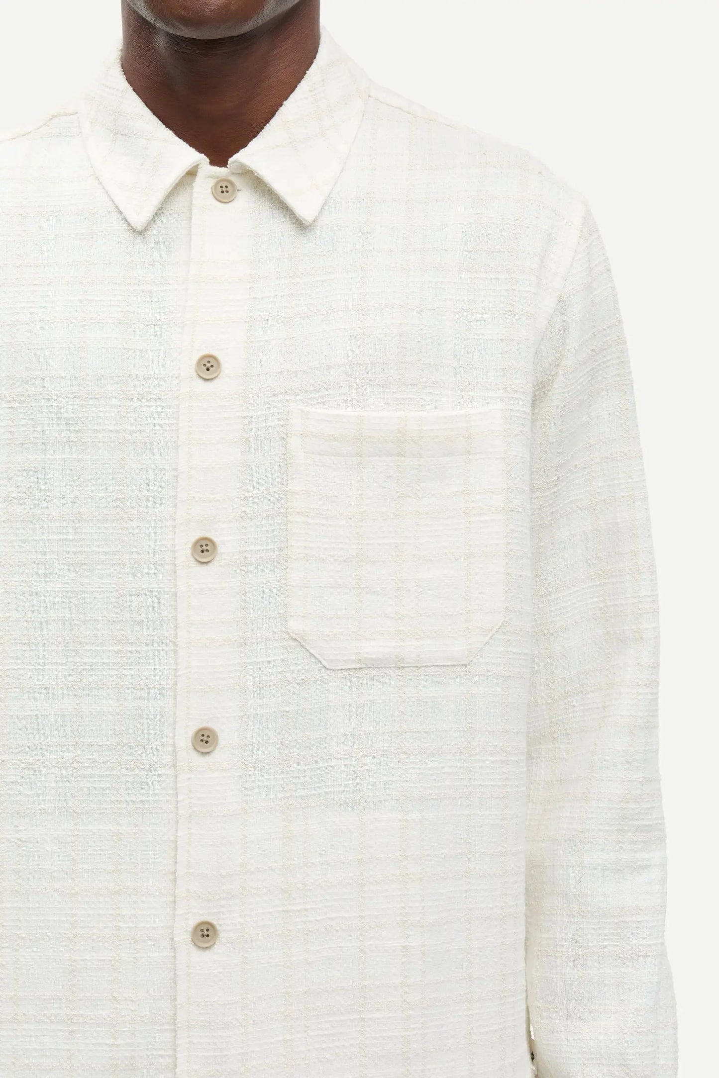 Samsøe Samsøe Sadamon GC overshirt Silver Birch - Mojo Independent Store