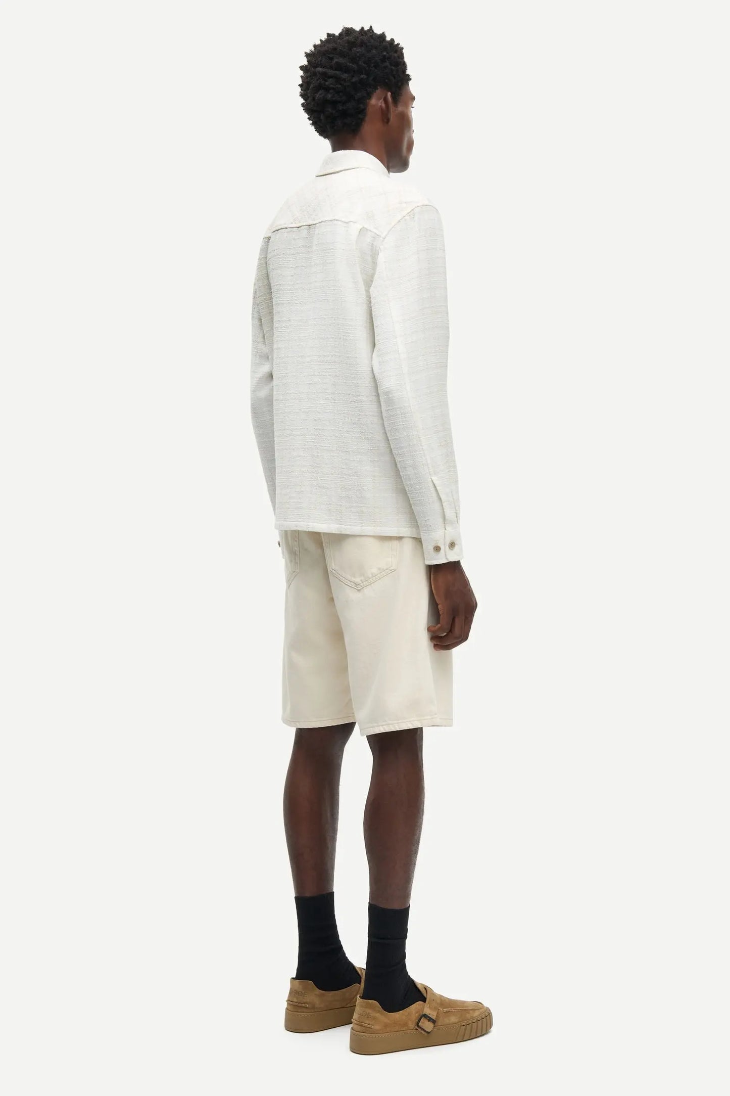 Samsøe Samsøe Sadamon GC overshirt Silver Birch - Mojo Independent Store