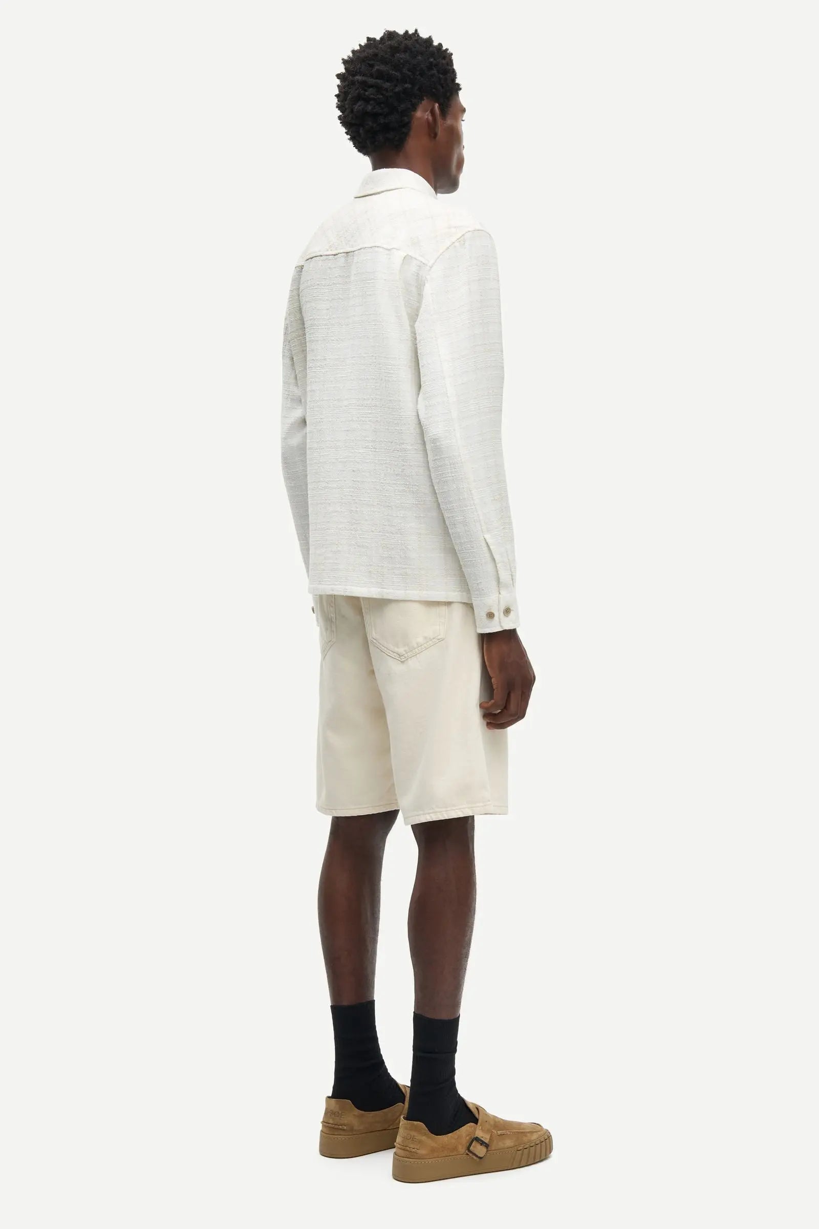 Samsøe Samsøe Sadamon GC overshirt Silver Birch - Mojo Independent Store