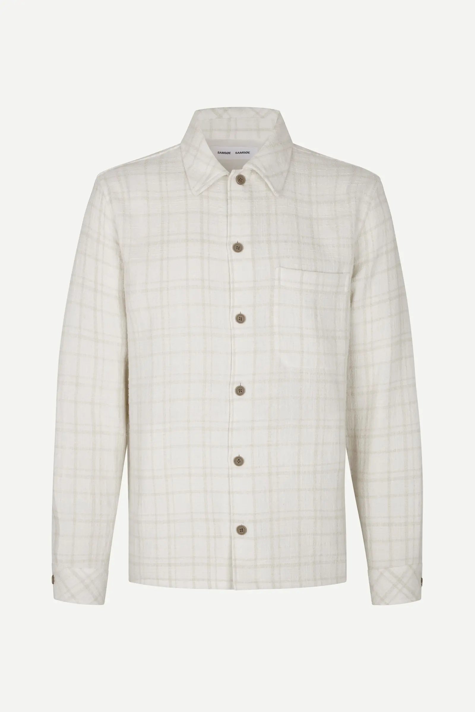 Samsøe Samsøe Sadamon GC overshirt Silver Birch - Mojo Independent Store