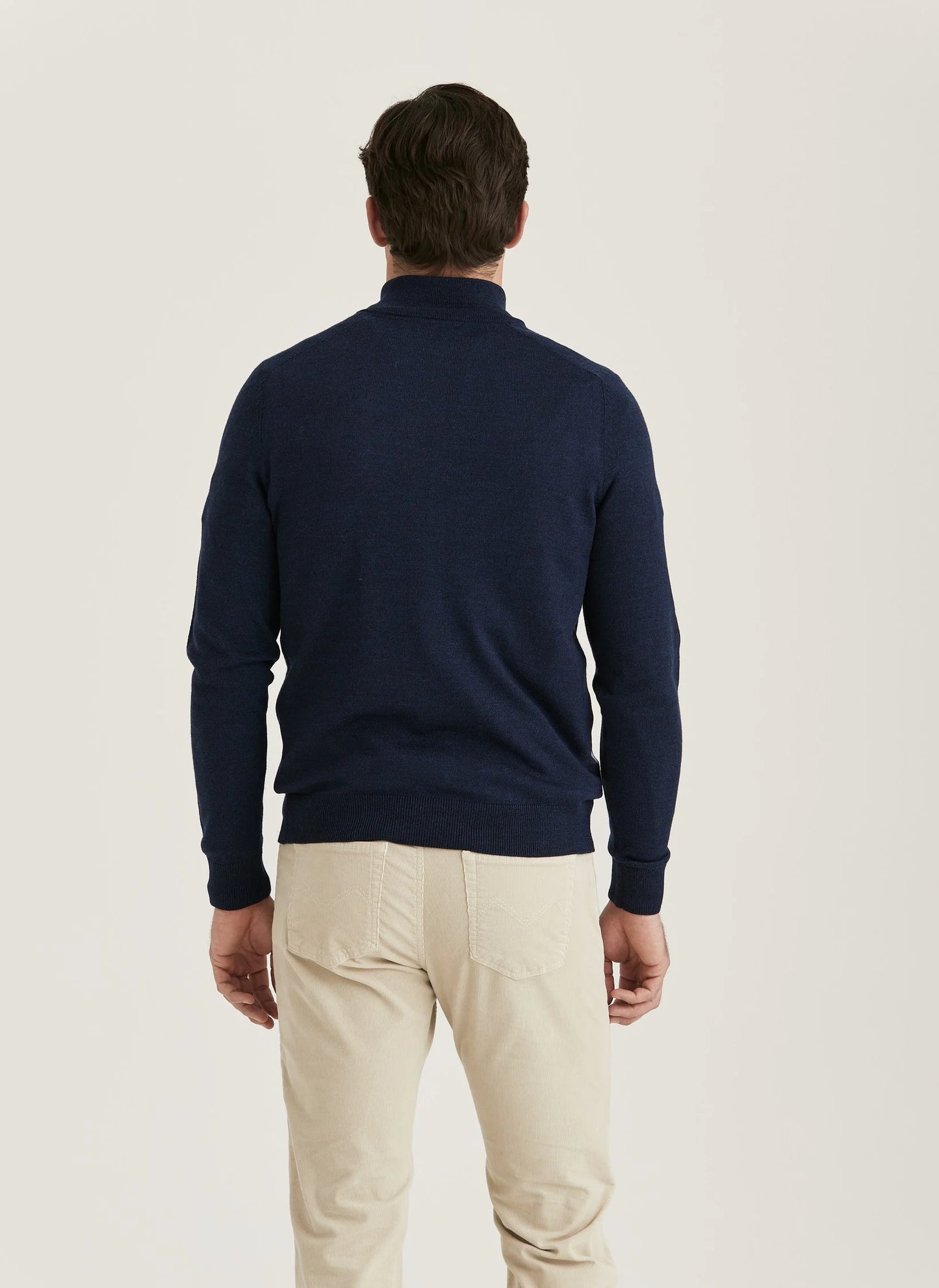 Morris Merino John Zip Blue