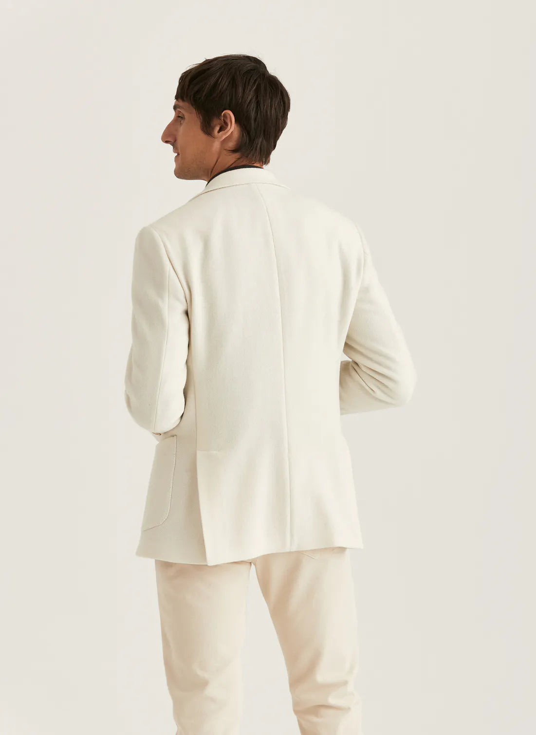 Morris Soft Lambswool Jacket Off White