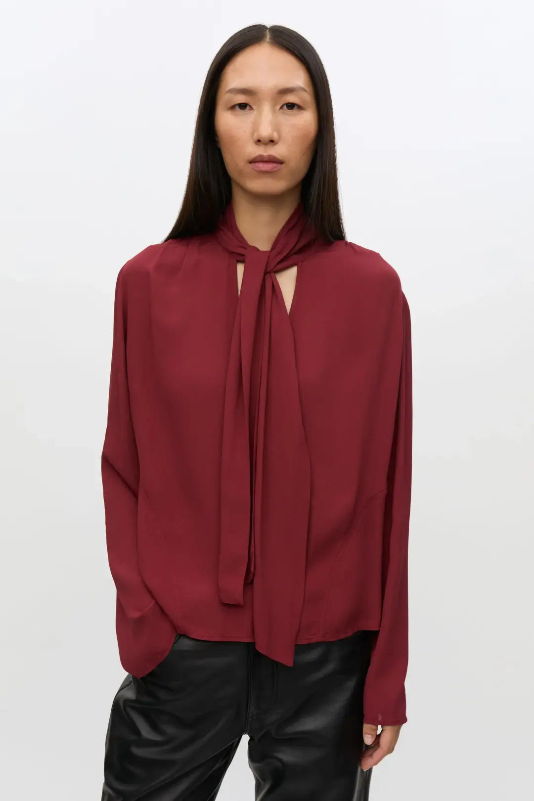 Samsøe Samsøe Saniva LS Blouse Syrah - Mojo Independent Store
