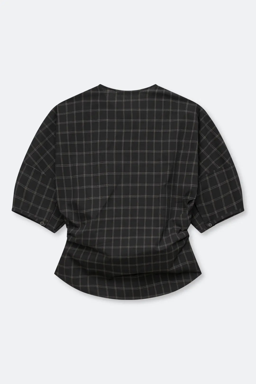 Samsøe Samsøe Satall SS Blouse Black Check - Mojo Independent Store