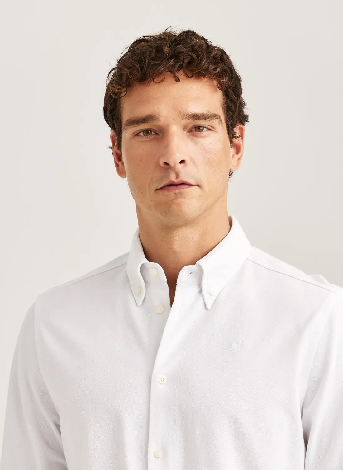 Morris Camden Pique Shirt White - Mojo Independent Store