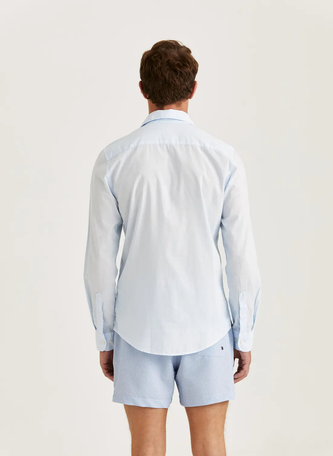 Morris Summer Lightweight Shirt Slim Fit Light Blue