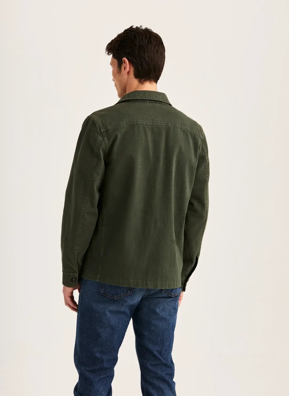 Morris Alain Twill Shirt Jacket Olive