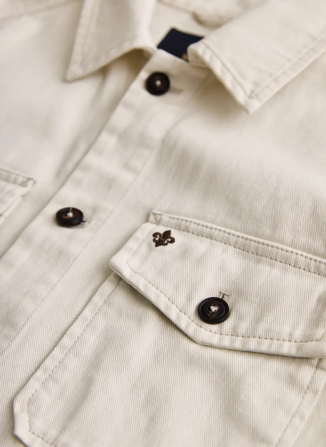 Morris Alain Twill Shirt Jacket Off White - Mojo Independent Store