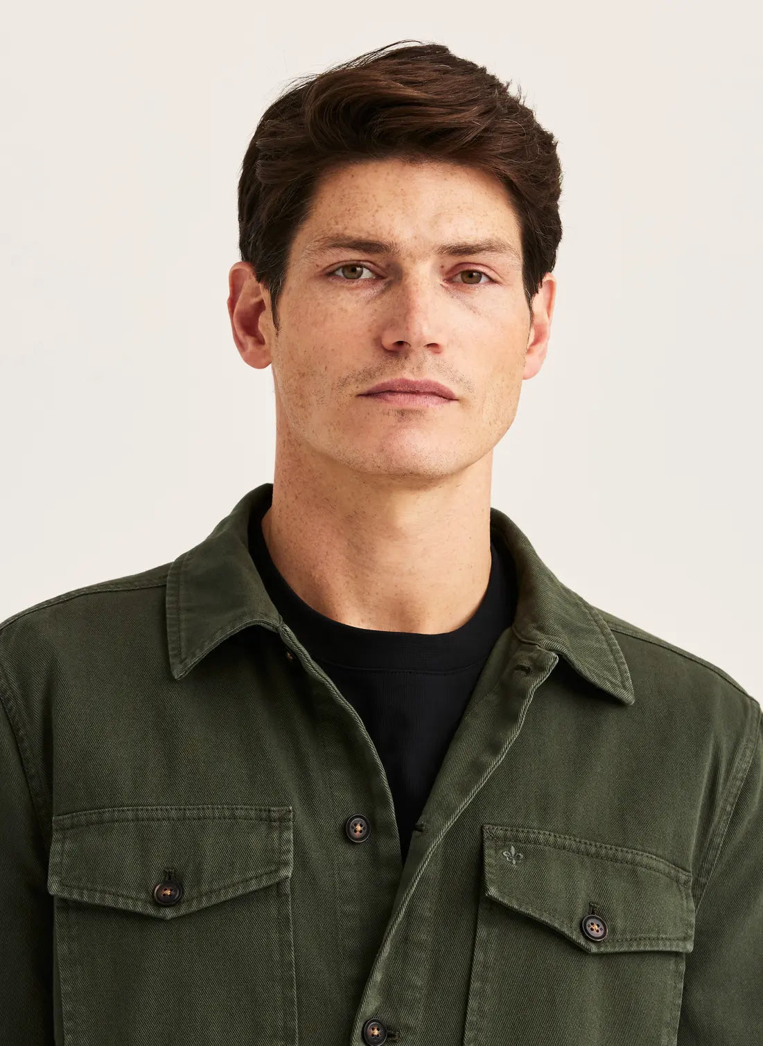 Morris Alain Twill Shirt Jacket Olive