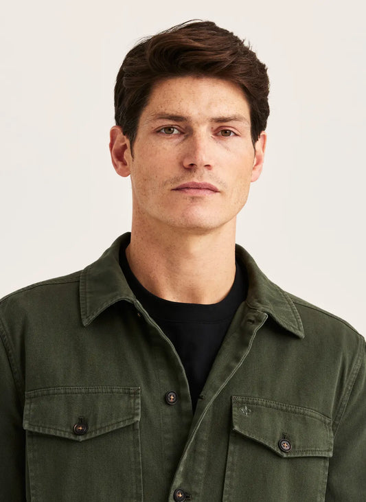 Morris Alain Twill Shirt Jacket Olive